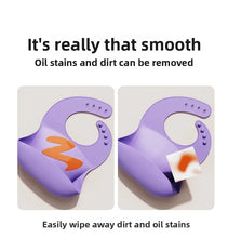 Charger l'image dans la galerie, Bavoir Bébé en Silicone – Imperméable avec Pochette Collectrice