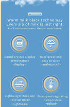 Charger l&#39;image dans la galerie, Chauffe-biberon USB portable – Housse isotherme avec écran LCD
