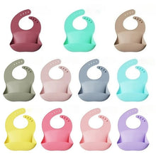 Charger l&#39;image dans la galerie, Bavoir Bébé en Silicone – Imperméable avec Pochette Collectrice
