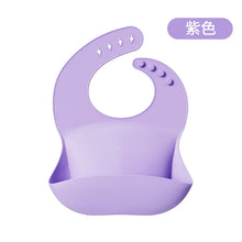 Charger l&#39;image dans la galerie, Bavoir Bébé en Silicone – Imperméable avec Pochette Collectrice
